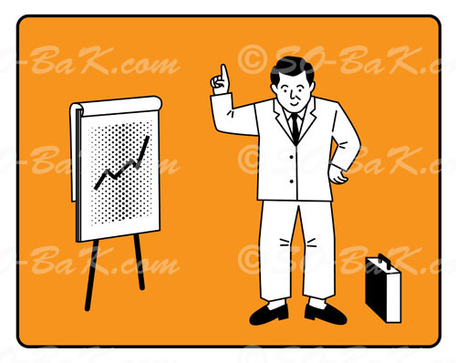 "businessman presentation"